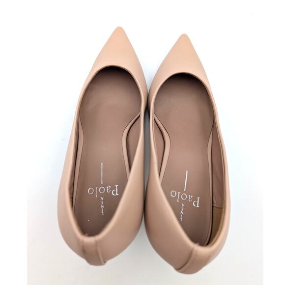 Linea Paolo Paris Pointed Toe Leather Pump Women's Blush Size US11M EU42 - Picture 5 of 10